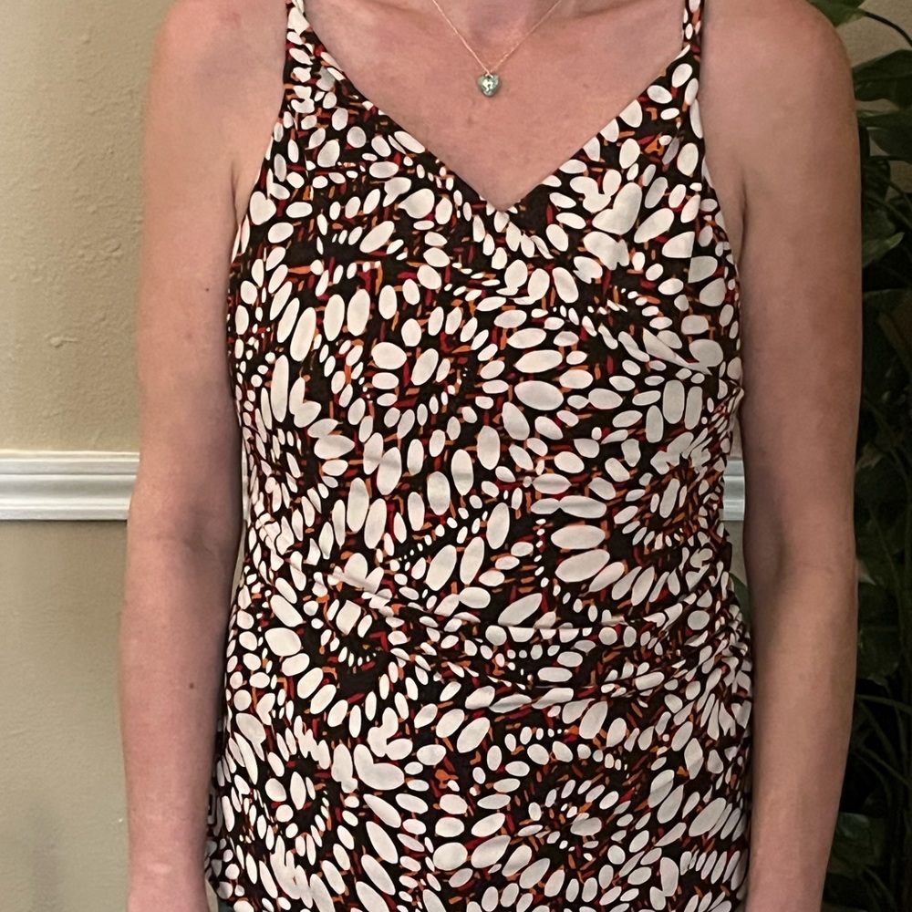 Kenneth Cole ruched mock wrap tank top - Picture 2 of 8